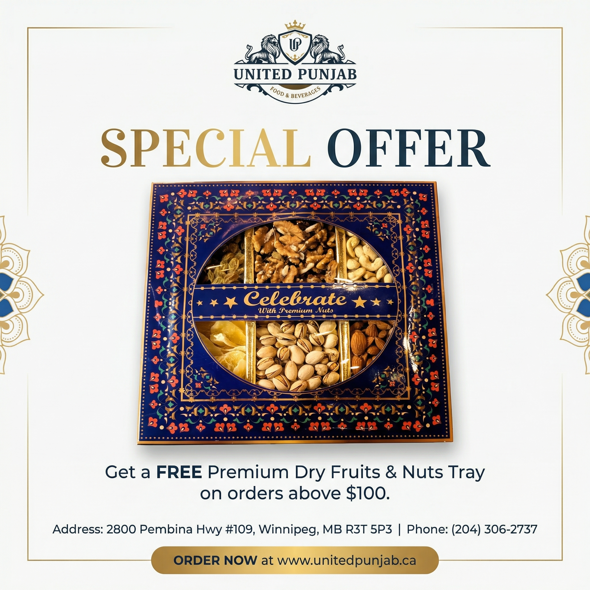 Tandoor House Special Offer - Punjabi Food Winnipeg