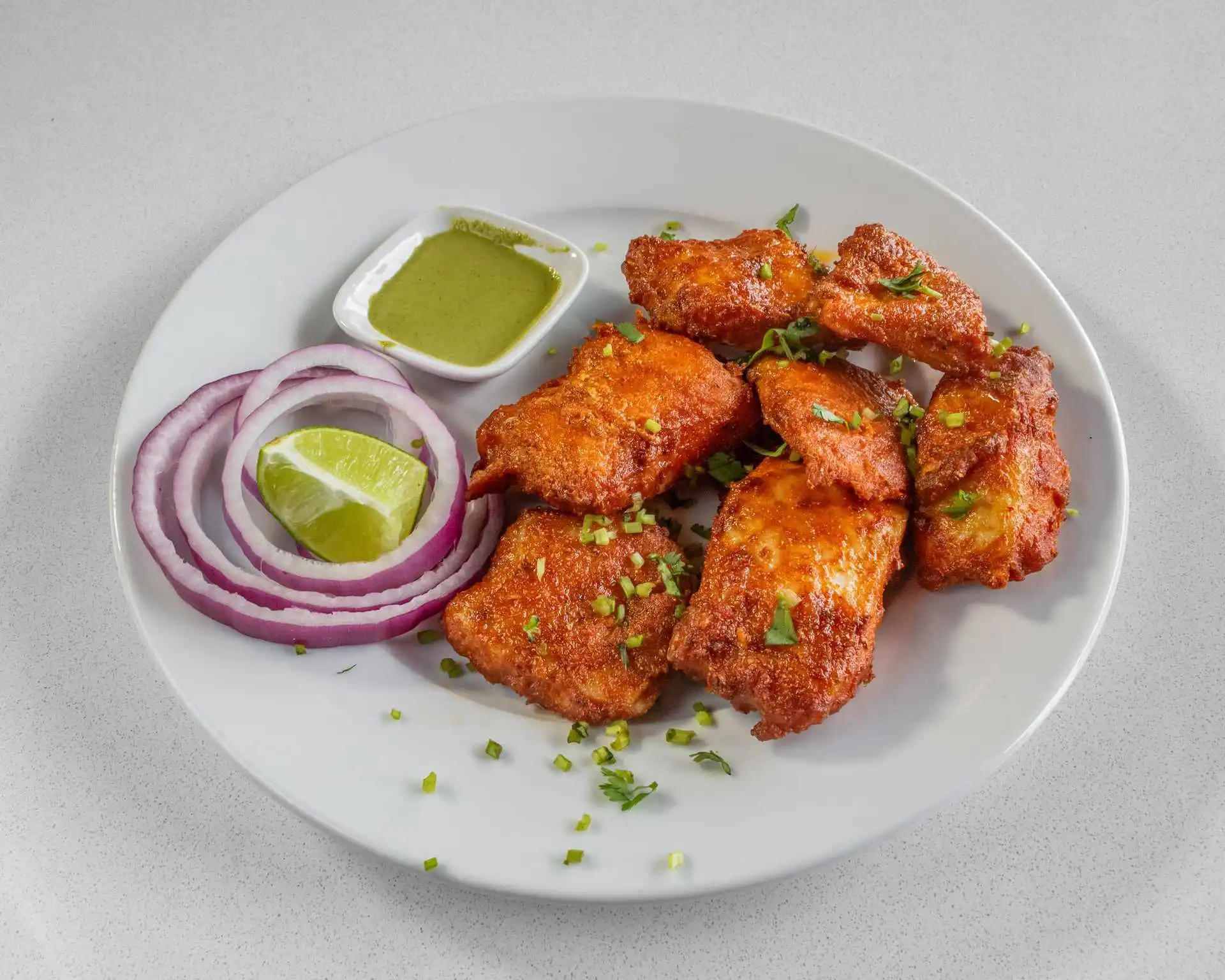 Fish Pakora appetizer at Tandoor House Winnipeg